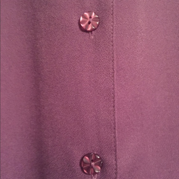 3/4 sleeve purple blouse - Picture 2 of 2